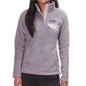 PATAGONIA Re-Tool Snap-T Lilac Fleece Pullover Fleece Jacket